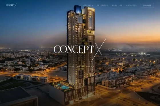 Concept X website screenshot